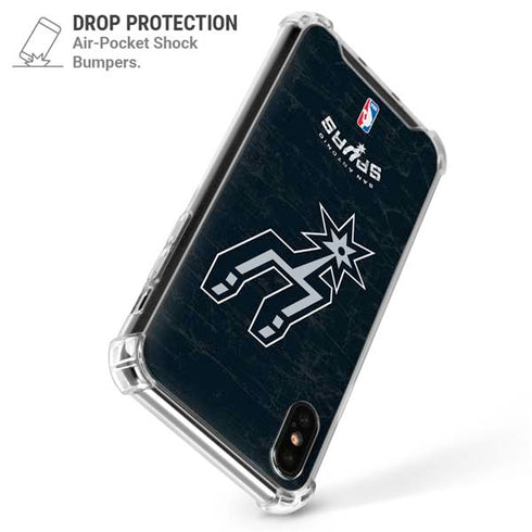 NBA San Antonio Spurs Secondary Logo iPhone XS Max Clear Case